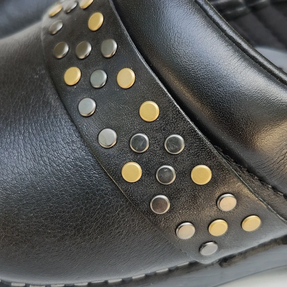 DANSKO PAVAN PROFESSIONAL BLACK NAPPA LEATHER CLOGS - Picture 4 of 11